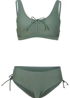 Bikini tipo bustier (2 piezas) con cinta para anudar