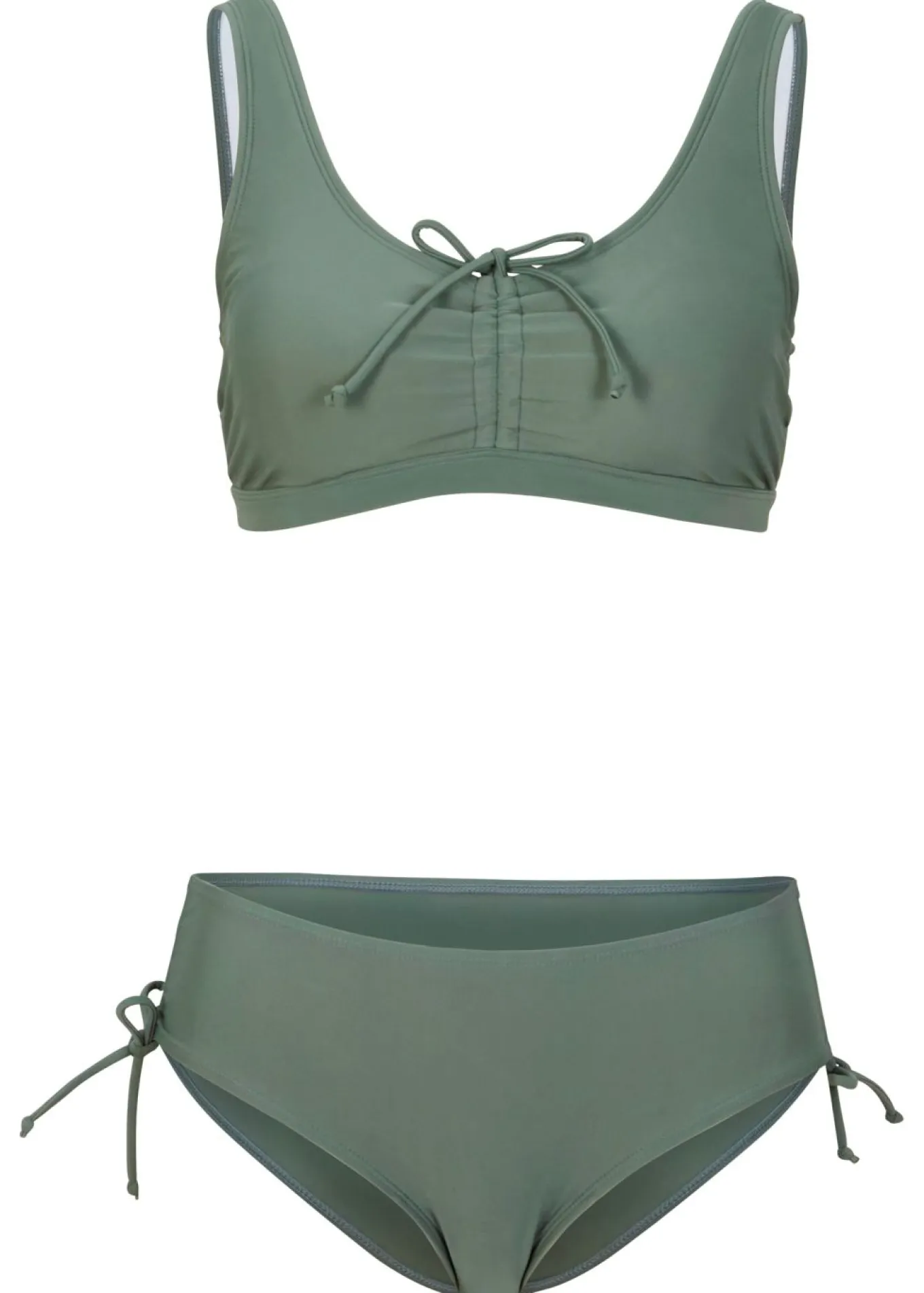 Bikini tipo bustier (2 piezas) con cinta para anudar