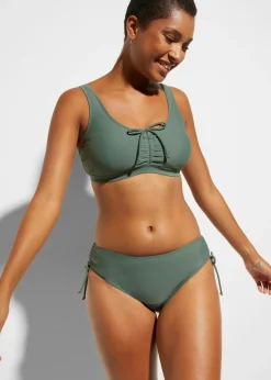 Bikini tipo bustier (2 piezas) con cinta para anudar