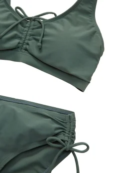Bikini tipo bustier (2 piezas) con cinta para anudar