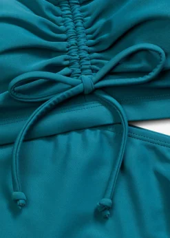 Bikini tipo bustier (2 piezas) con cintas para anudar