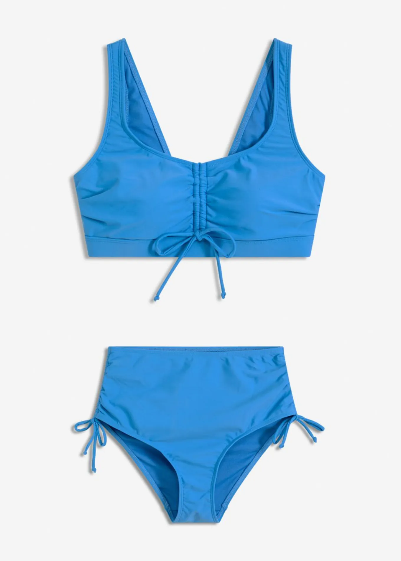 Bikini tipo bustier con cintas para anudar (2 piezas)