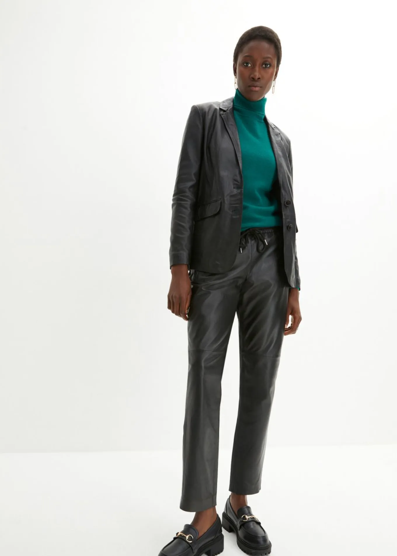 Blazer con napa de borrego