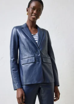 Blazer con napa de borrego
