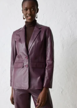 Blazer con napa de borrego