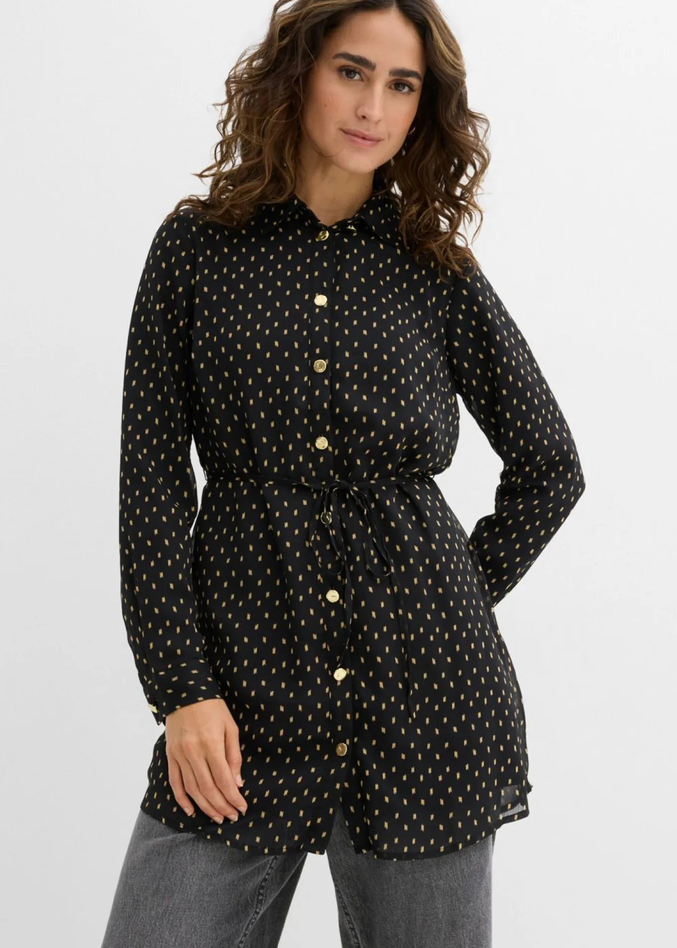 Blusa 2 en 1 de gasa para durante y después del embarazo