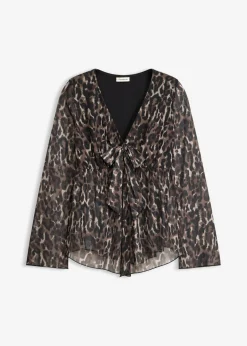 Blusa ajustada de malla