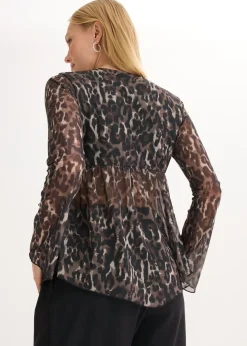 Blusa ajustada de malla