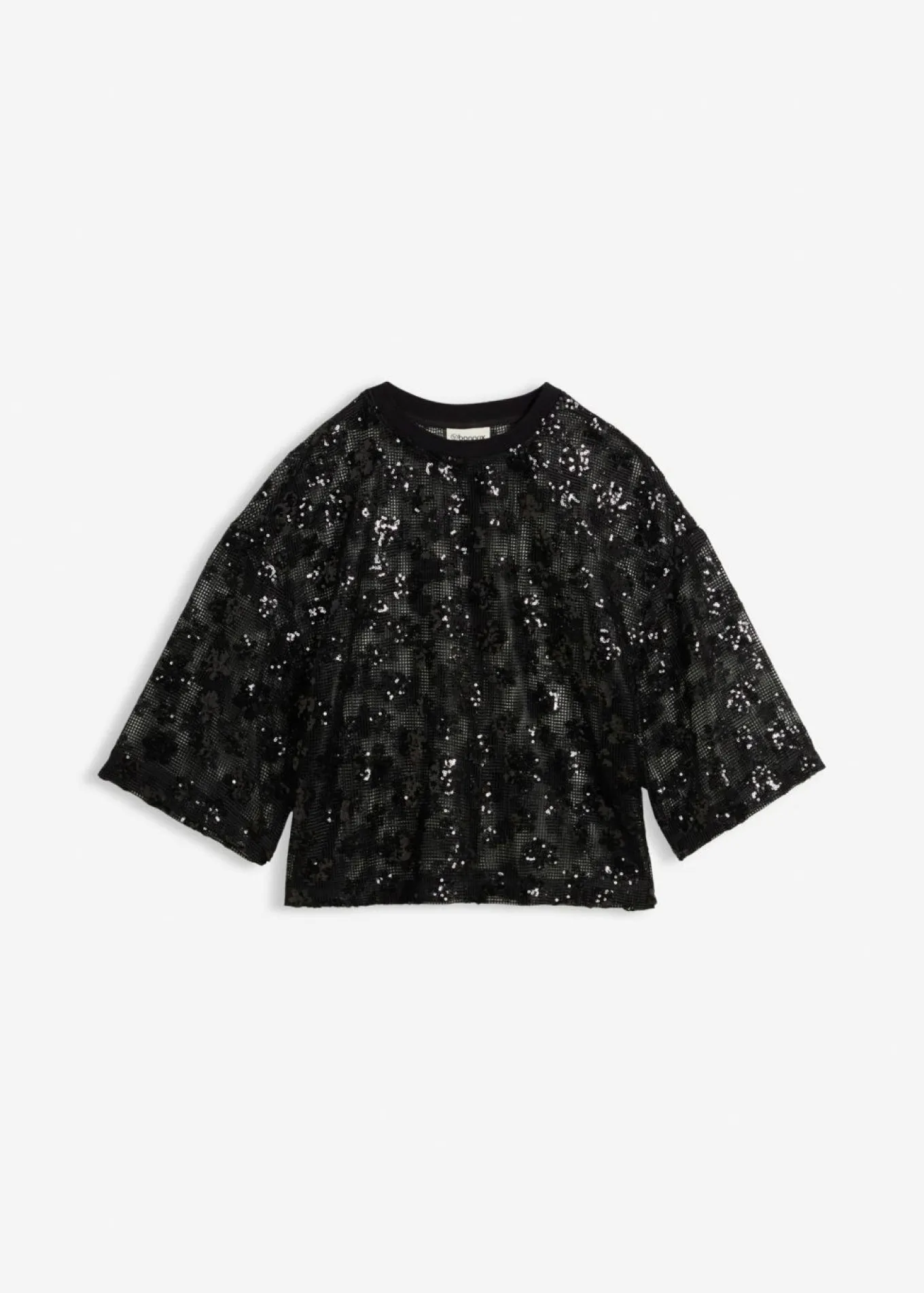 Blusa ancha con lentejuelas de calidad