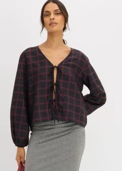 Blusa ancha de viscosa suave