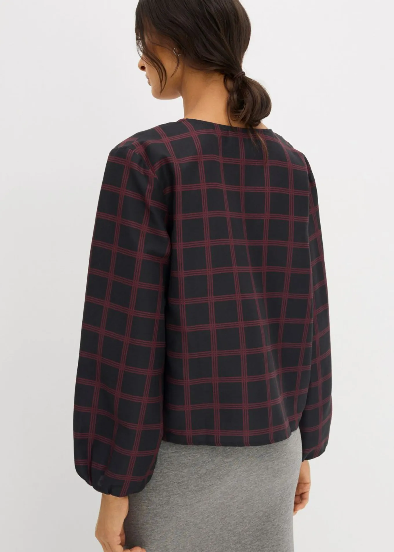 Blusa ancha de viscosa suave