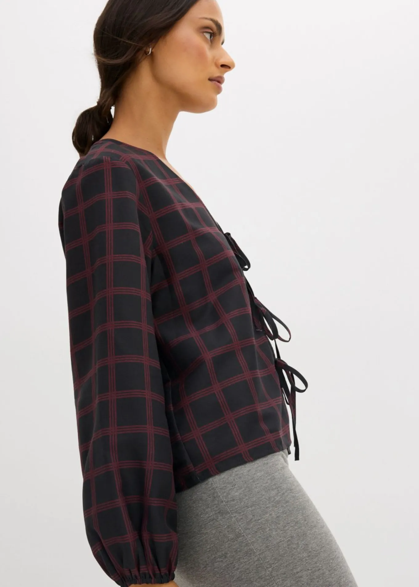 Blusa ancha de viscosa suave