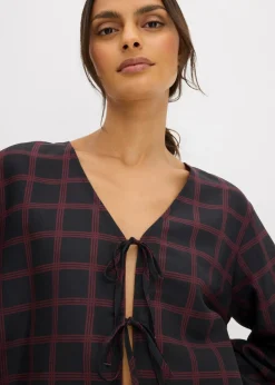 Blusa ancha de viscosa suave