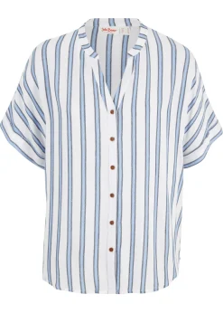 Blusa arrugada de viscosa fluida
