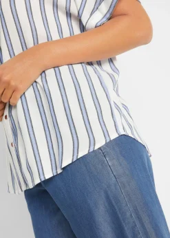 Blusa arrugada de viscosa fluida