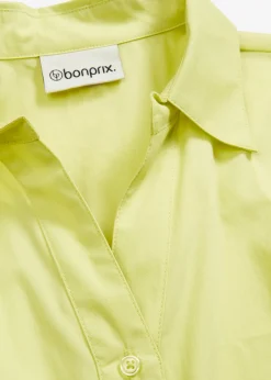 Blusa asimétrica con mangas abullonadas