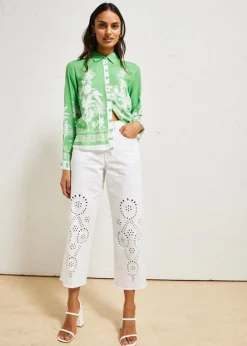 Blusa asimétrica de viscosa fluida