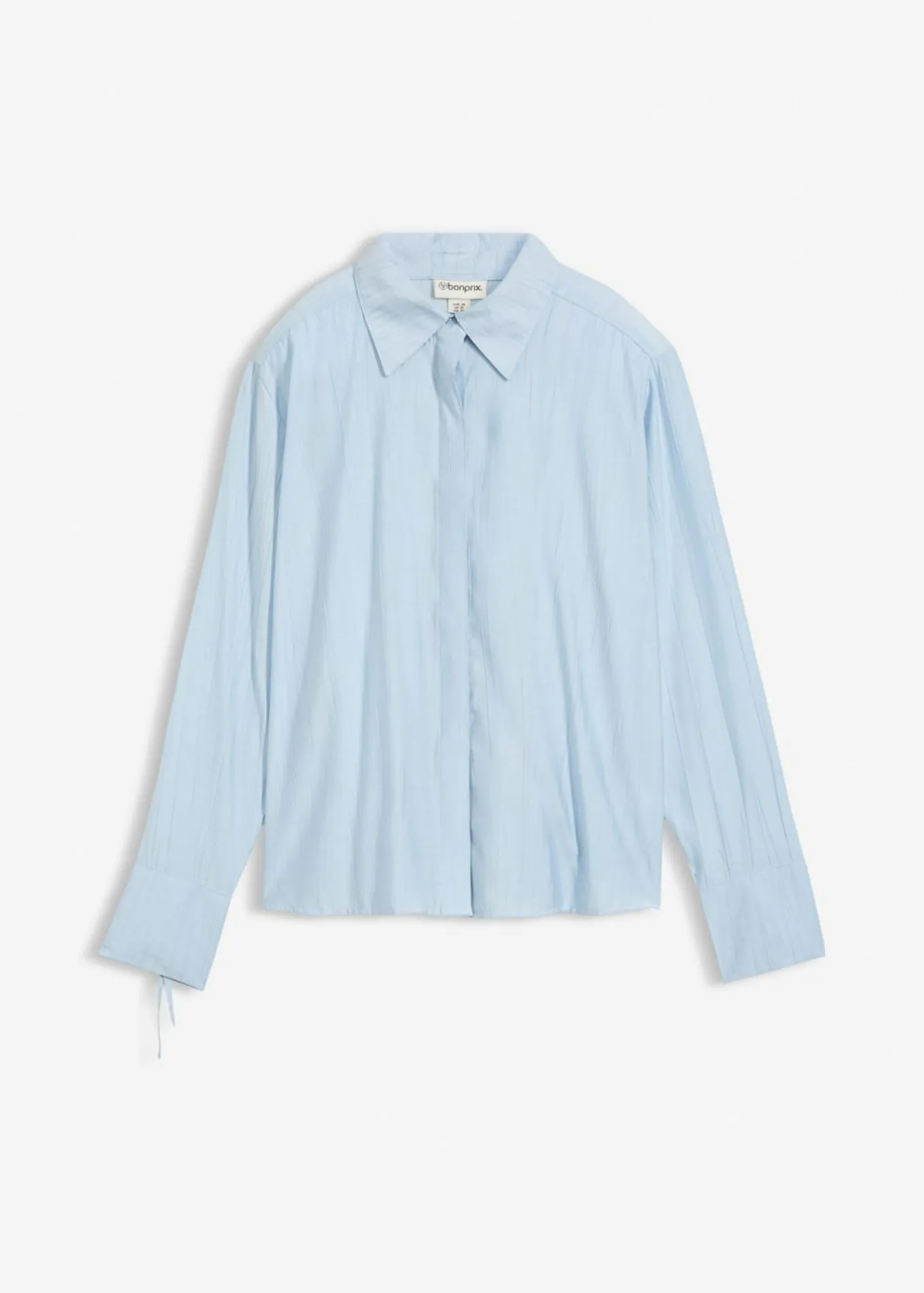 Blusa camisera de mezcla de viscosa fluida