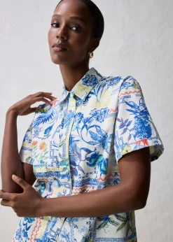 Blusa con contenido de seda