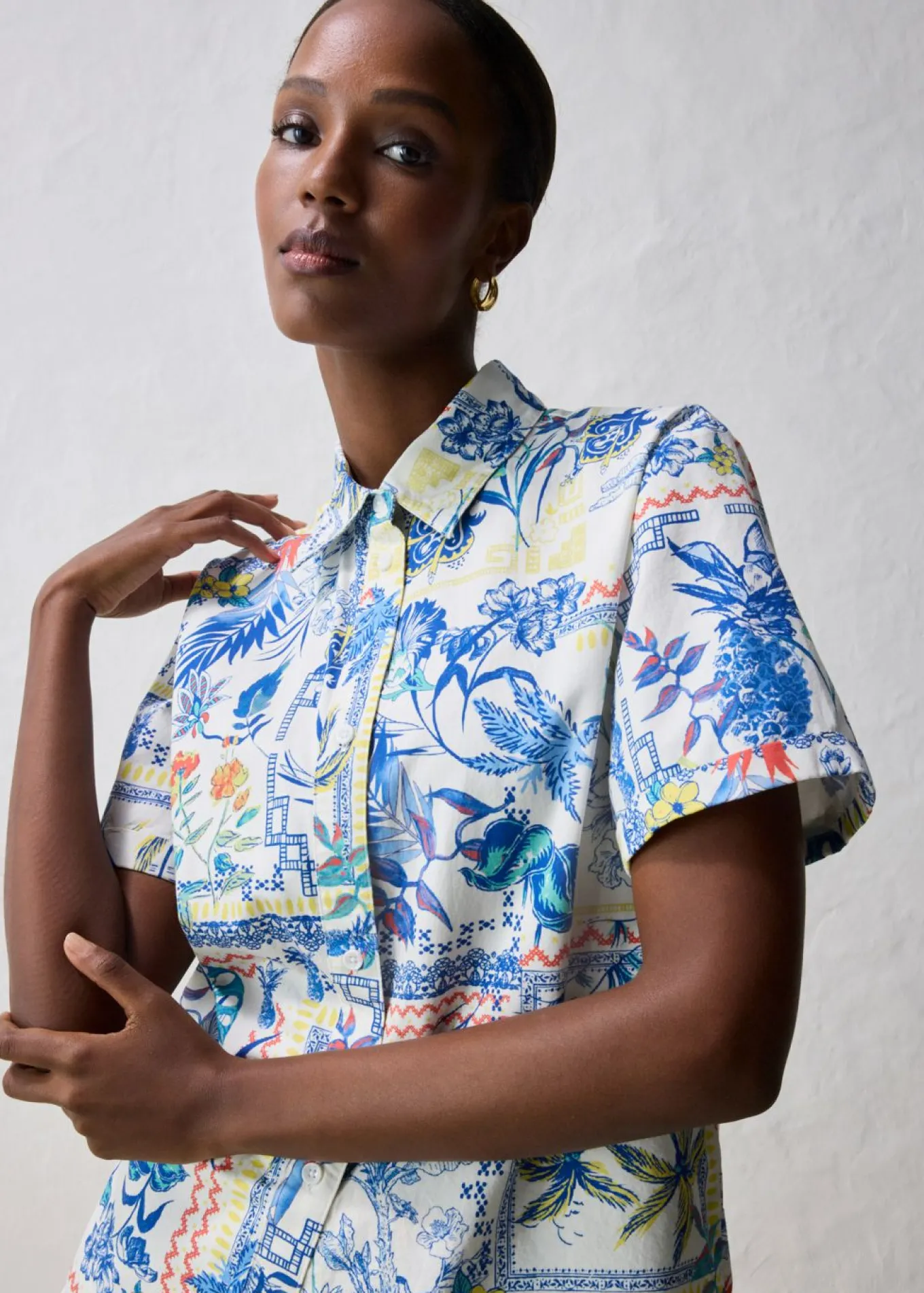 Blusa con contenido de seda