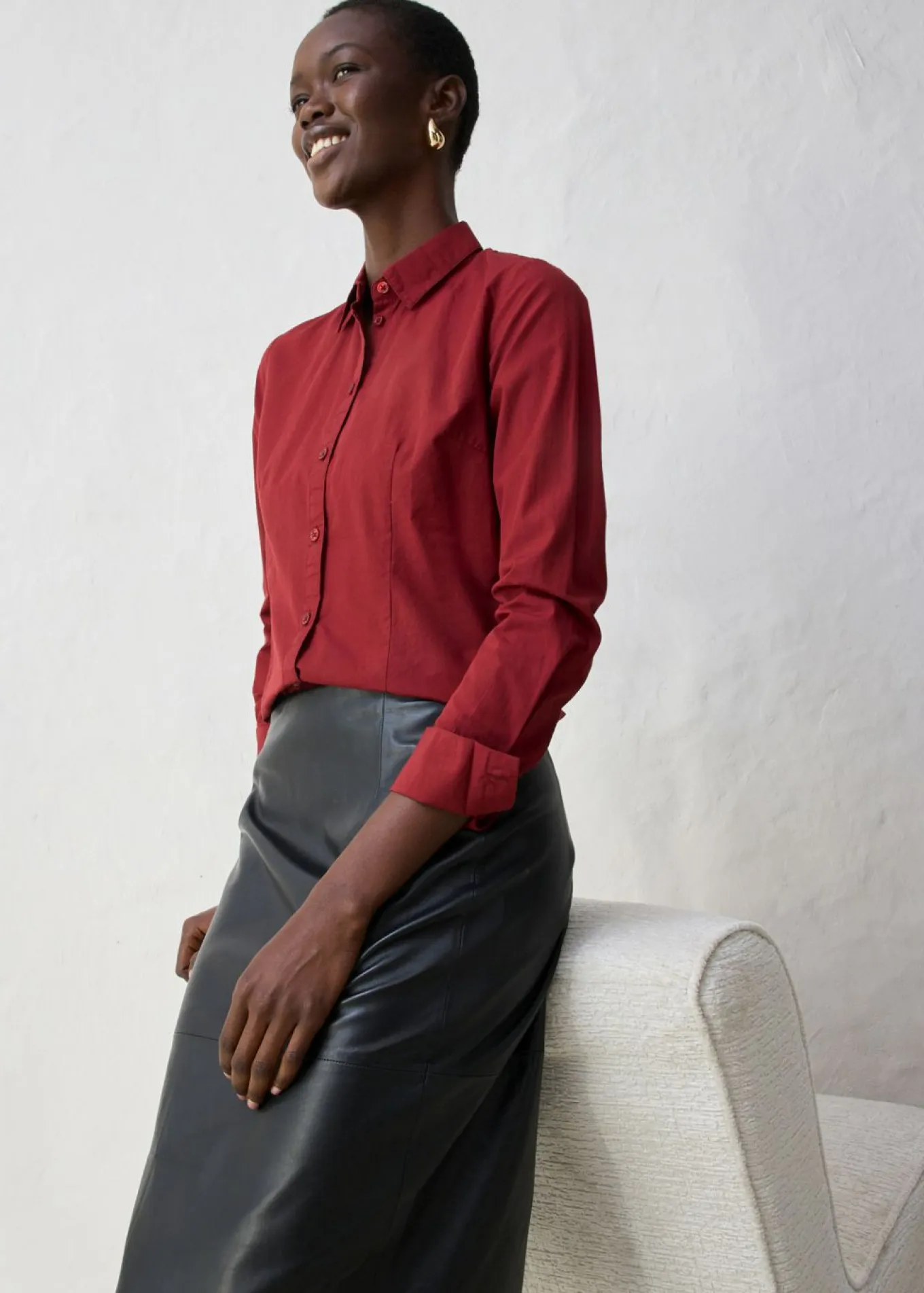 Blusa con contenido de seda