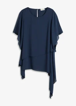 Blusa con cremallera con aspecto de capas