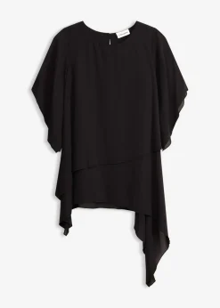 Blusa con cremallera con aspecto de capas