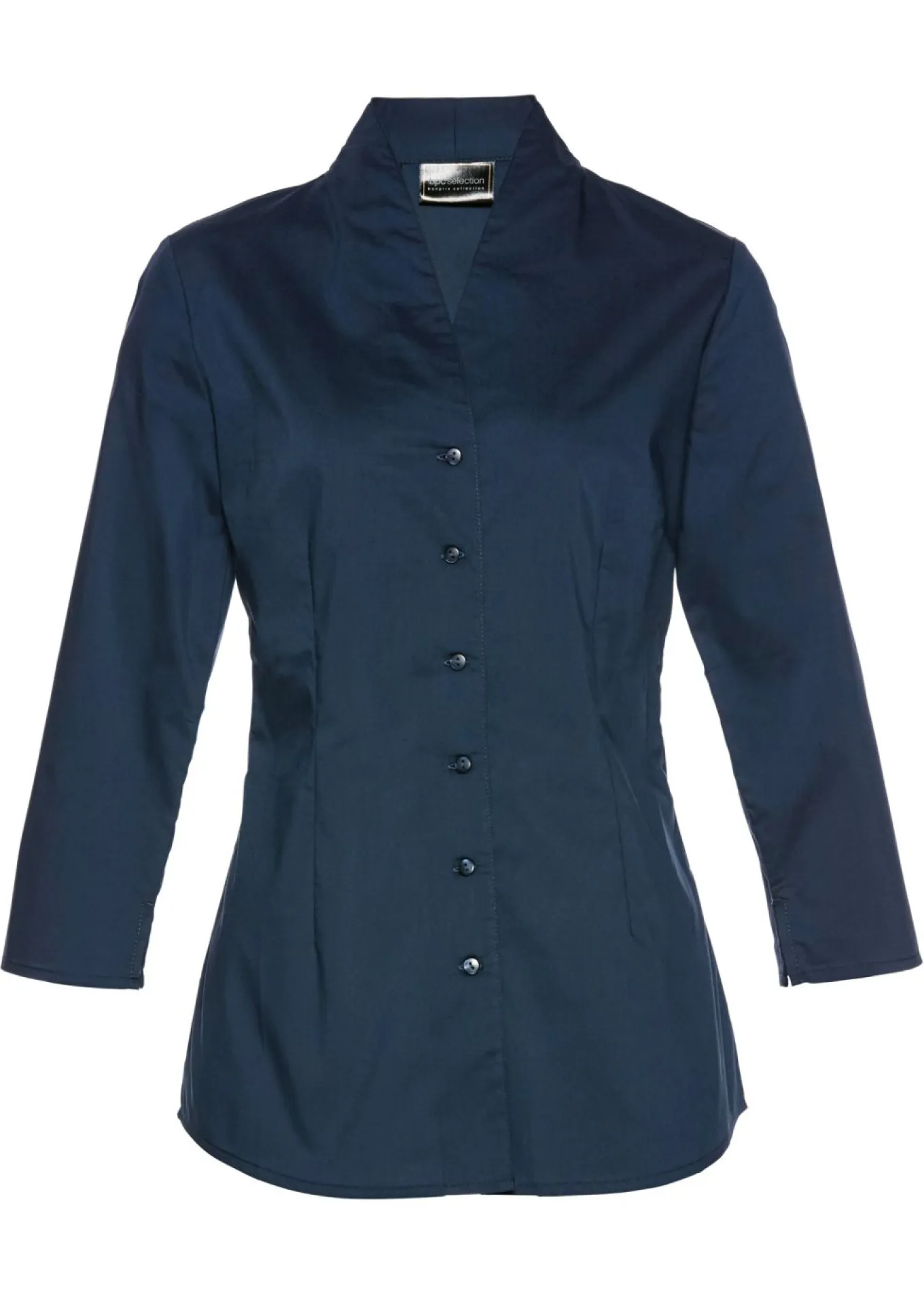 Blusa con cuello chimenea
