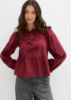 Blusa con detalles de lazo