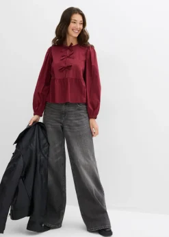 Blusa con detalles de lazo