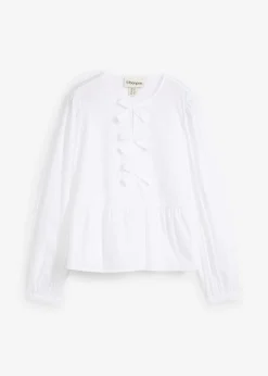 Blusa con detalles de lazo
