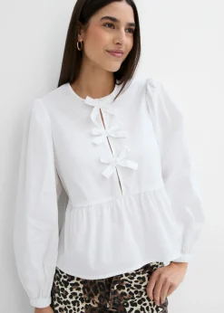 Blusa con detalles de lazo
