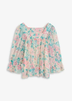 Blusa con dobladillo abullonado
