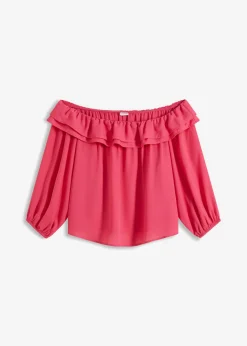 Blusa con escote bañera
