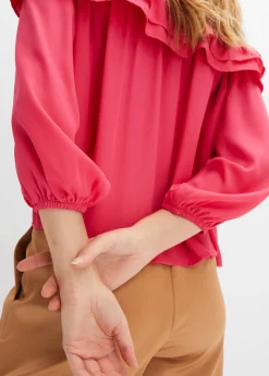 Blusa con escote bañera