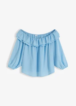 Blusa con escote bañera