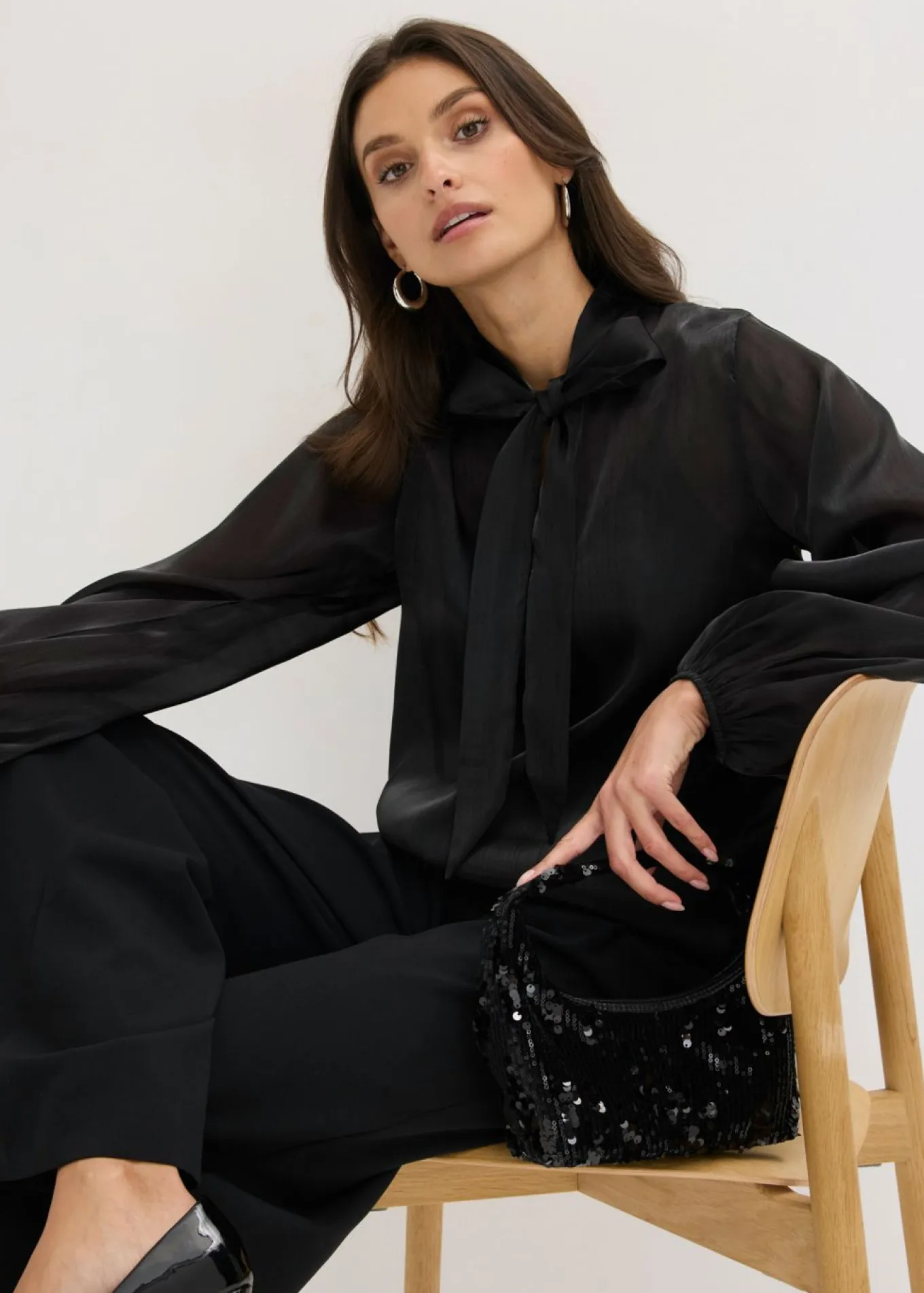 Blusa con lazo