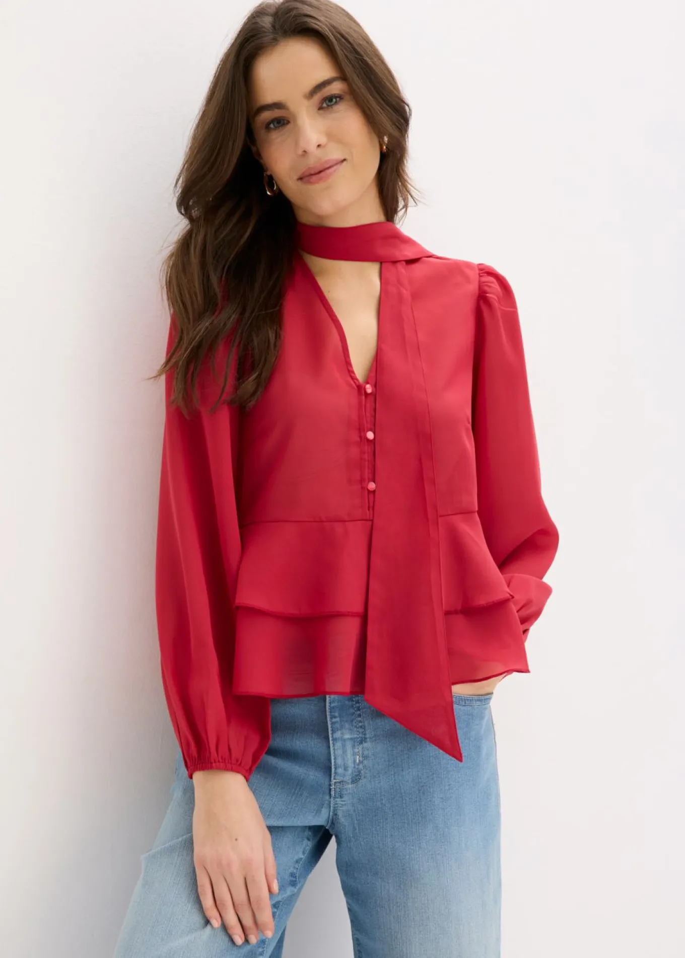 Blusa con lazo