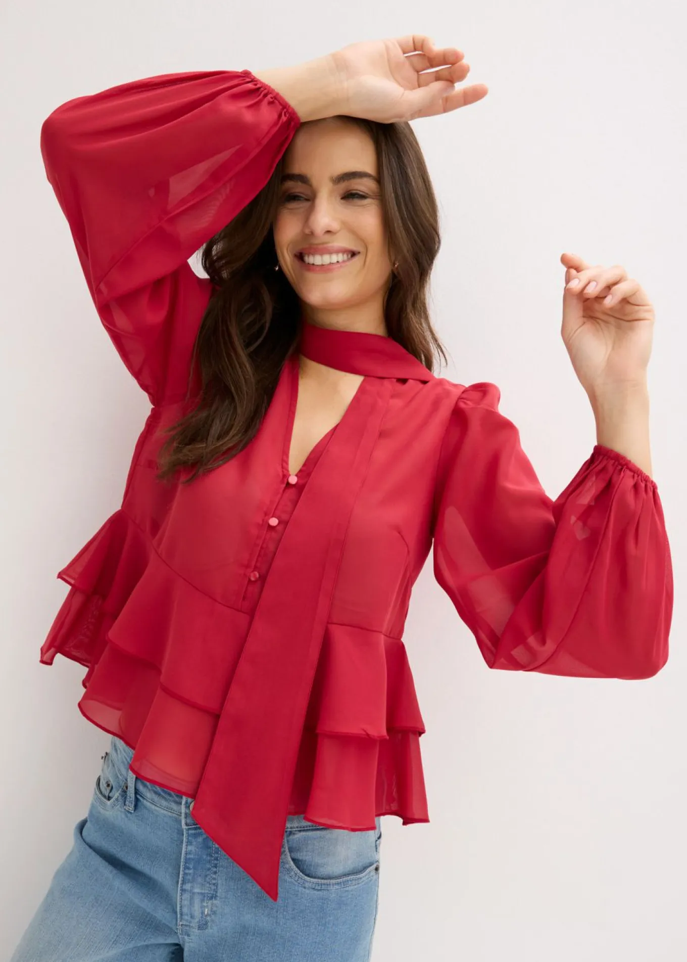Blusa con lazo