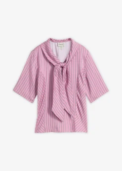 Blusa con lazo de modal suave