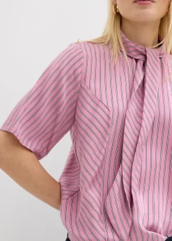 Blusa con lazo de modal suave