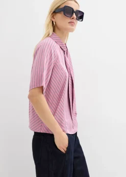 Blusa con lazo de modal suave