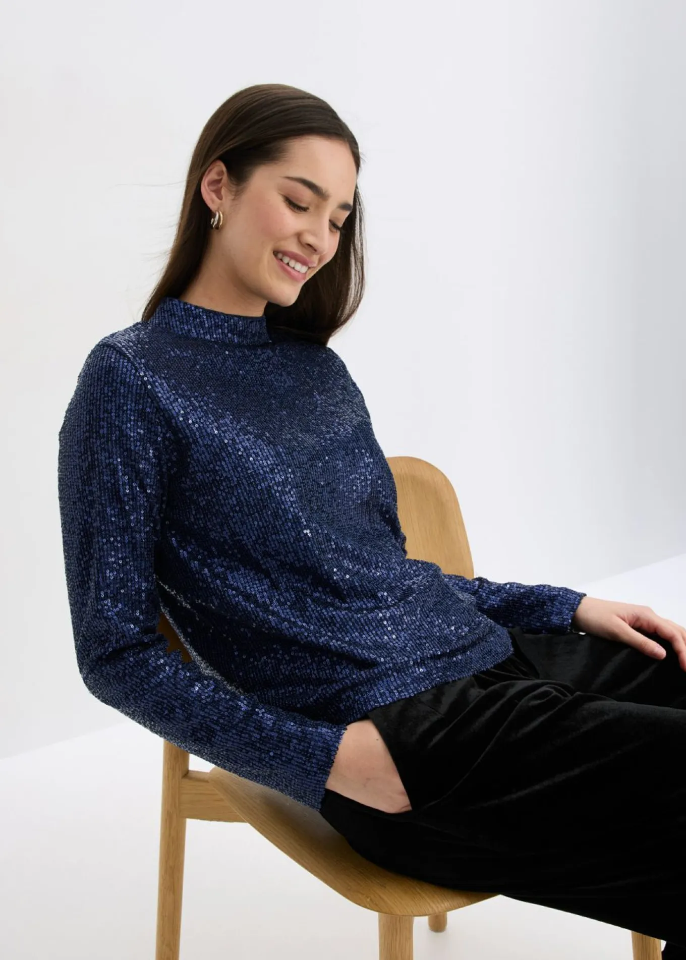 Blusa con lentejuelas