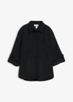Blusa con mezcla de viscosa fluida