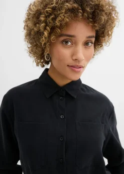 Blusa con mezcla de viscosa fluida