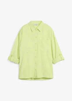 Blusa con mezcla de viscosa fluida