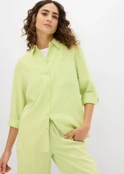 Blusa con mezcla de viscosa fluida