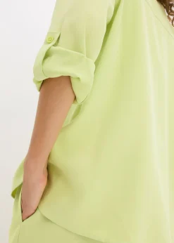 Blusa con mezcla de viscosa fluida