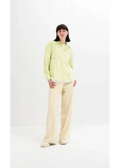 Blusa con mezcla de viscosa fluida
