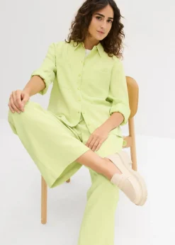 Blusa con mezcla de viscosa fluida